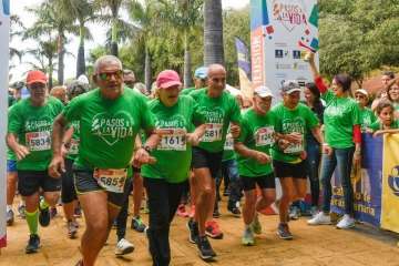  Unos 160 mayores de Telde dan un ejemplo de motivación en II carrera Pasos por la vida (Foto TA)